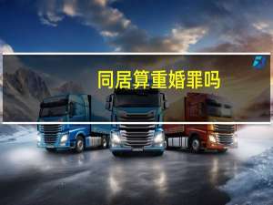 同居算重婚罪吗