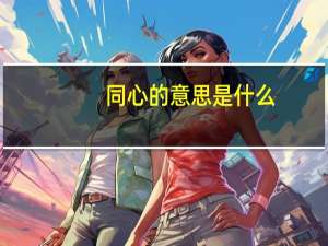 同心的意思是什么