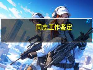 同志工作鉴定
