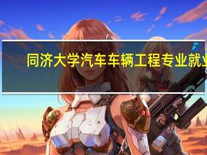 同济大学汽车车辆工程专业就业，读博以及出国相关问题。