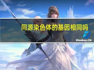同源染色体的基因相同吗