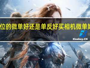 同等价位的微单好还是单反好 买相机微单好还是单反好