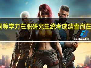 同等学力在职研究生统考成绩查询在啥时候