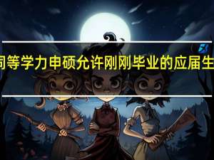 同等学力申硕允许刚刚毕业的应届生报考吗