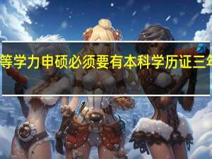 同等学力申硕必须要有本科学历证三年以上吗