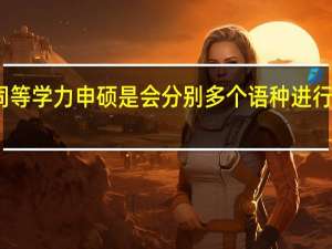 同等学力申硕是会分别多个语种进行考核吗