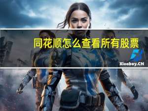 同花顺怎么查看所有股票