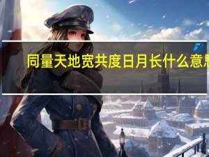 同量天地宽共度日月长什么意思
