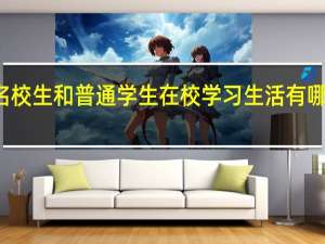 名校生和普通学生在校学习生活有哪些不同