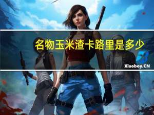 名物 玉米渣卡路里是多少