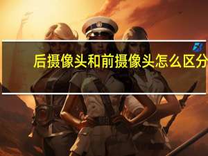 后摄像头和前摄像头怎么区分