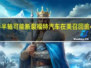 后桥半轴可能断裂 福特汽车在美召回逾4万辆皮卡