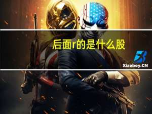 后面r的是什么股