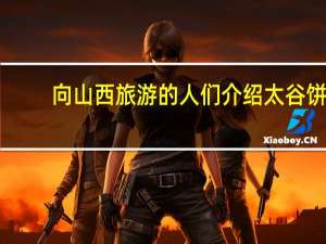 向山西旅游的人们介绍太谷饼