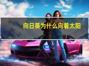 向日葵为什么向着太阳？