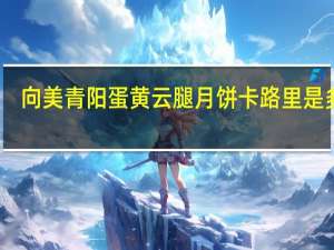 向美青阳蛋黄云腿月饼卡路里是多少