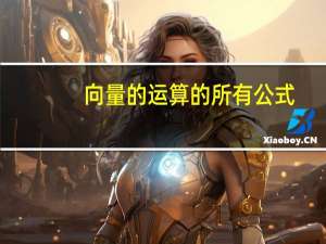 向量的运算的所有公式