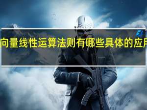 向量线性运算法则有哪些具体的应用领域