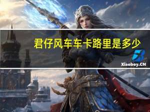 君仔 风车车卡路里是多少