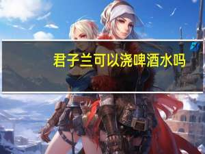君子兰可以浇啤酒水吗