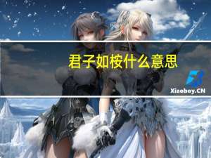 君子如桉什么意思