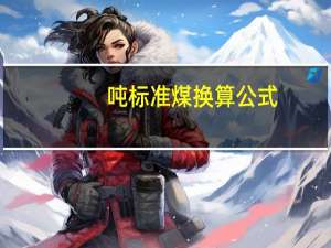 吨标准煤换算公式（吨标准煤）