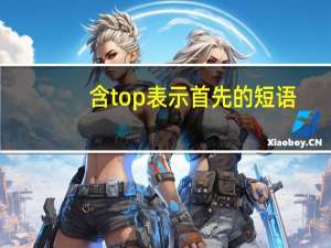 含top表示首先的短语