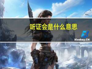 听证会是什么意思