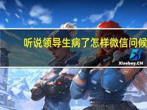 听说领导生病了怎样微信问候