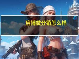 启博微分销怎么样