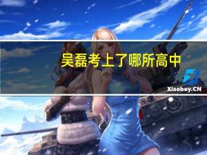 吴磊考上了哪所高中