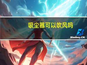 吸尘器可以吹风吗