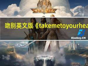 吻别英文版《take me to your heart》（take to）