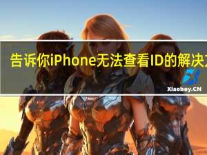 告诉你iPhone无法查看ID的解决方案