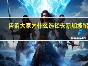 告诉大家为什么选择去新加坡留学