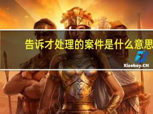 告诉才处理的案件是什么意思
