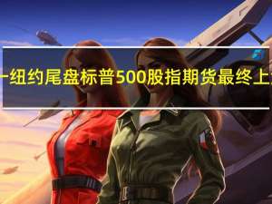 周一（8月14日）纽约尾盘标普500股指期货最终上涨0.59%道指期货涨0.04%纳斯达克100股指期货涨1.23%