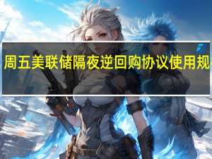 周五（9月8日）美联储隔夜逆回购协议（RRP）使用规模为1.525万亿美元上个交易日报1.535万亿美元