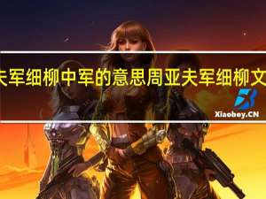 周亚夫军细柳中军的意思 周亚夫军细柳文言文及翻译