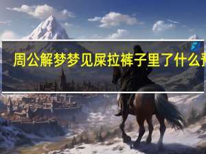 周公解梦梦见屎拉裤子里了什么预兆（周公解梦梦见屎）