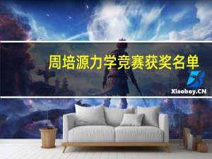 周培源力学竞赛获奖名单