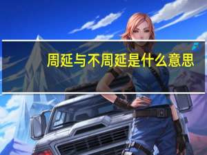 周延与不周延是什么意思（周延是什么意思）
