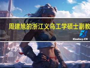 周建旭的浙江义乌工学硕士副教授