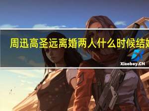 周迅高圣远离婚 两人什么时候结婚的