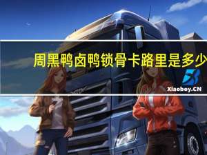 周黑鸭 卤鸭锁骨卡路里是多少