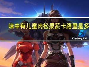 味中有 儿童肉松果蔬卡路里是多少
