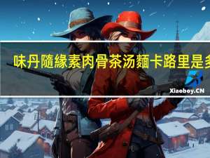 味丹 隨緣 素肉骨茶汤麵卡路里是多少