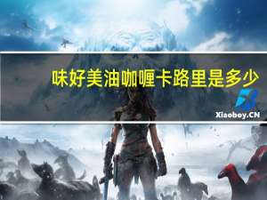 味好美 油咖喱卡路里是多少