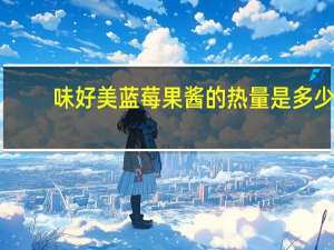 味好美 蓝莓果酱的热量是多少