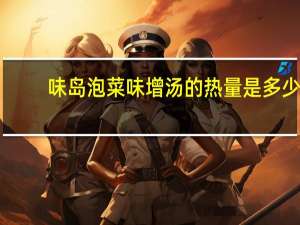 味岛 泡菜味增汤的热量是多少